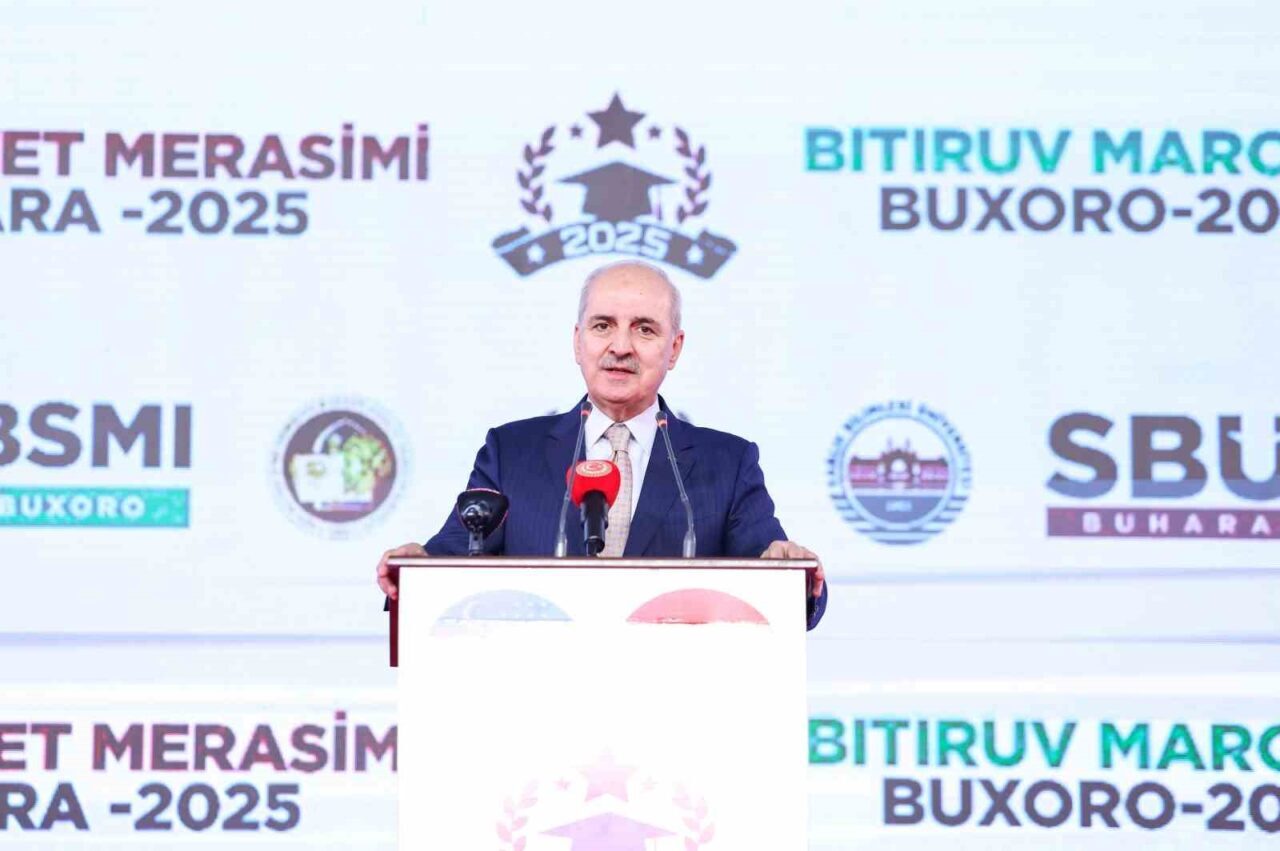 TBMM Başkanı Numan Kurtulmuş, Özbekistan'daki mezuniyet töreninde Türk dünyasının gençlerini