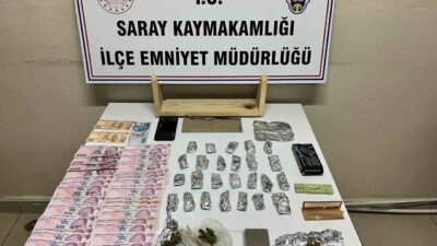 Tekirdağ'da uyuşturucu ticareti iddiasıyla H.Ç. isimli bir şüpheli, polis ekiplerinin