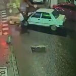 Çorlu’da motosikletle çarpışan otomobilin sürücüsü kayıplara karıştı, motosikletli yaralandı.