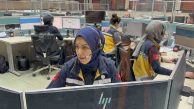 Tokat 112 Acil Çağrı Merkezi'nden Rabia Aktaş, nefes alamayan 1