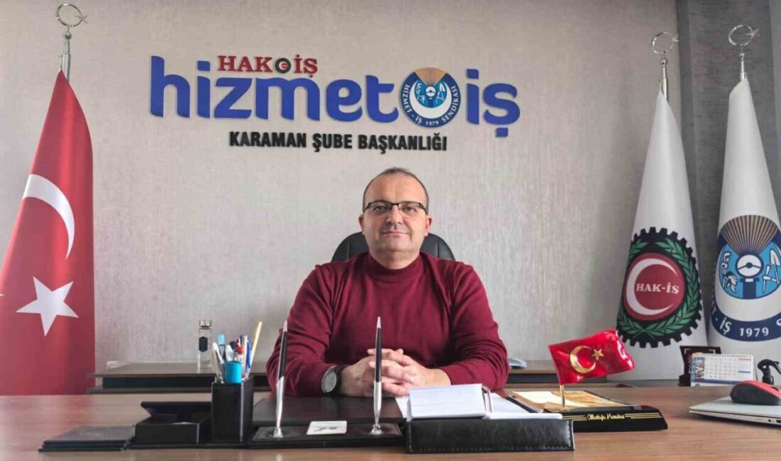 Hizmet-İş Sendikası Şube Başkanı Mustafa Karakaş, Toroslar Belediye Başkanı Abdurrahman