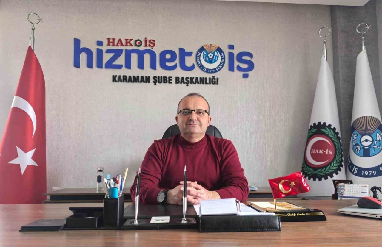 Hizmet-İş Sendikası Şube Başkanı Mustafa Karakaş, Toroslar Belediye Başkanı Abdurrahman