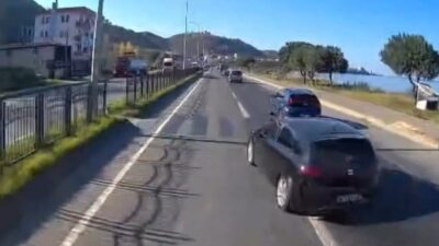 Trabzon'un Araklı ilçesindeki Araklı-Bayburt yolu ve Karadeniz sahil yolunda, tehlikeli