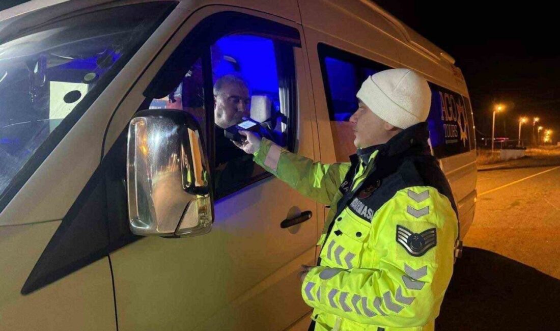 Ağrı'da Jandarma, trafik kurallarını denetlemek amacıyla geniş çaplı bir kontrol