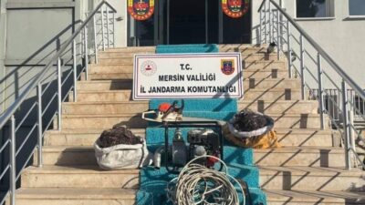 Mersin'de jandarma, Gülnar ve Aydıncık'ta birden fazla trafodan kablo çalan