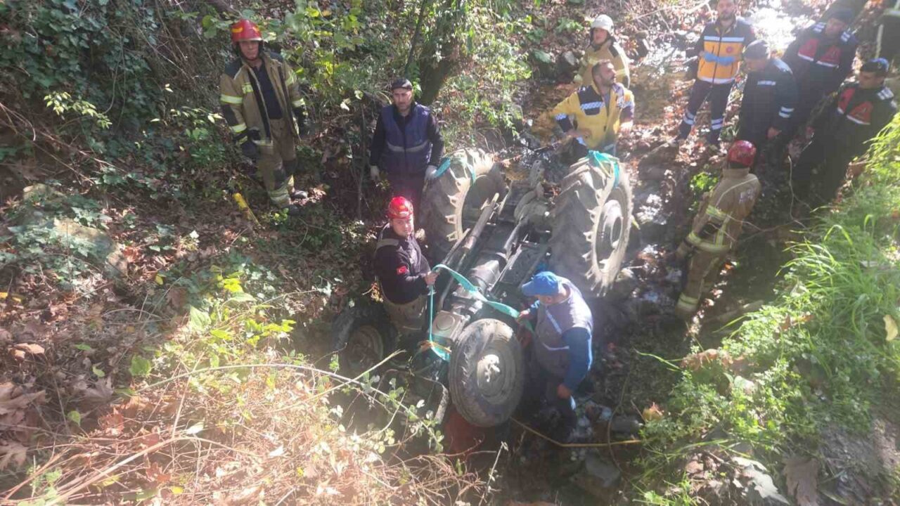 Bursa'nın Orhangazi ilçesinde Ali Durmuş (78), zeytin bahçesinden dönerken kaygan