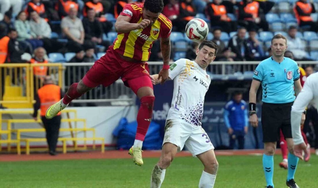 Trendyol Süper Lig'de Eyüpspor, Kayserispor ile 15. haftada 1-1 berabere