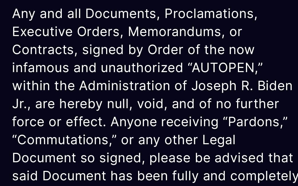 ABD Başkanı Donald Trump, Joe Biden döneminde "Autopen" ile imzalanmış