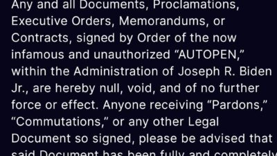 ABD Başkanı Donald Trump, Joe Biden döneminde "Autopen" ile imzalanmış