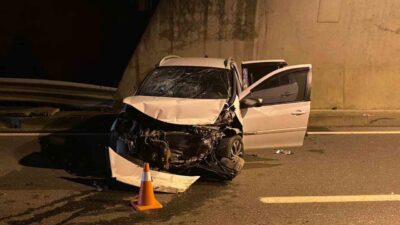 Zonguldak’ın Alaplı ilçesinde gece saatlerinde meydana gelen trafik kazasında A.T.