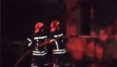 Osmaniye'nin Yeniköy Köyü'nde bir evde mutfak tüplerinin bulunduğu alanda çıkan