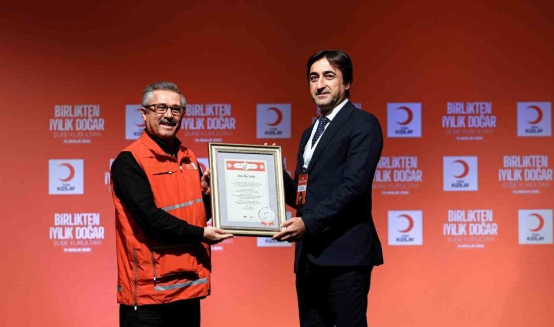 Türk Kızılay Genel Kurulu'nda Cizre Kızılay Şubesi, yıl boyu yürüttüğü