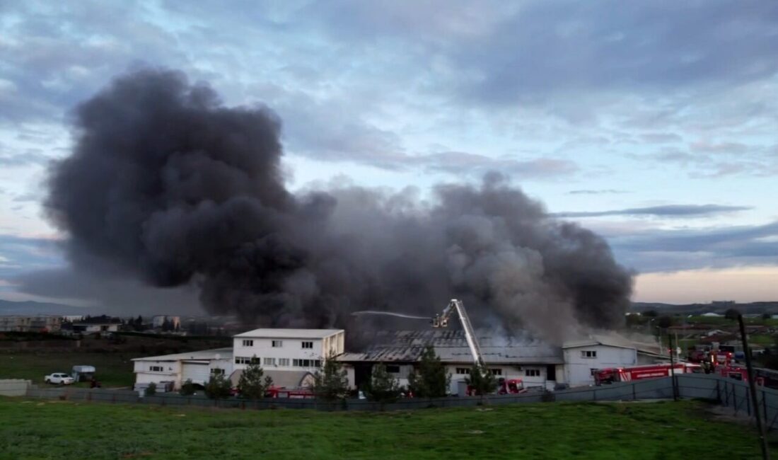 Tuzla’daki Kauçuk Fabrikasında Çıkan Yangın, Çevrede Paniğe Neden Oldu Tuzla'daki kauçuk fabrikasında sabah saatlerinde çıkan yangın, yoğun dumanıyla çevre