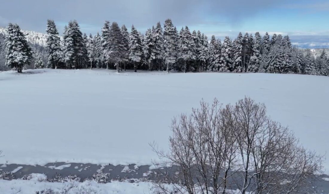 Uludağ'da 1 Aralık'ta ölçülen kar kalınlığı 10 santimetreden 6 santime