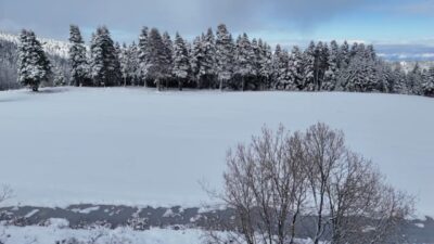 Uludağ'da 1 Aralık'ta ölçülen kar kalınlığı 10 santimetreden 6 santime
