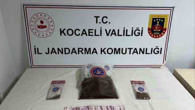 Kocaeli'nin Körfez ilçesinde jandarma ekipleri tarafından gerçekleştirilen operasyonda 1 kilo