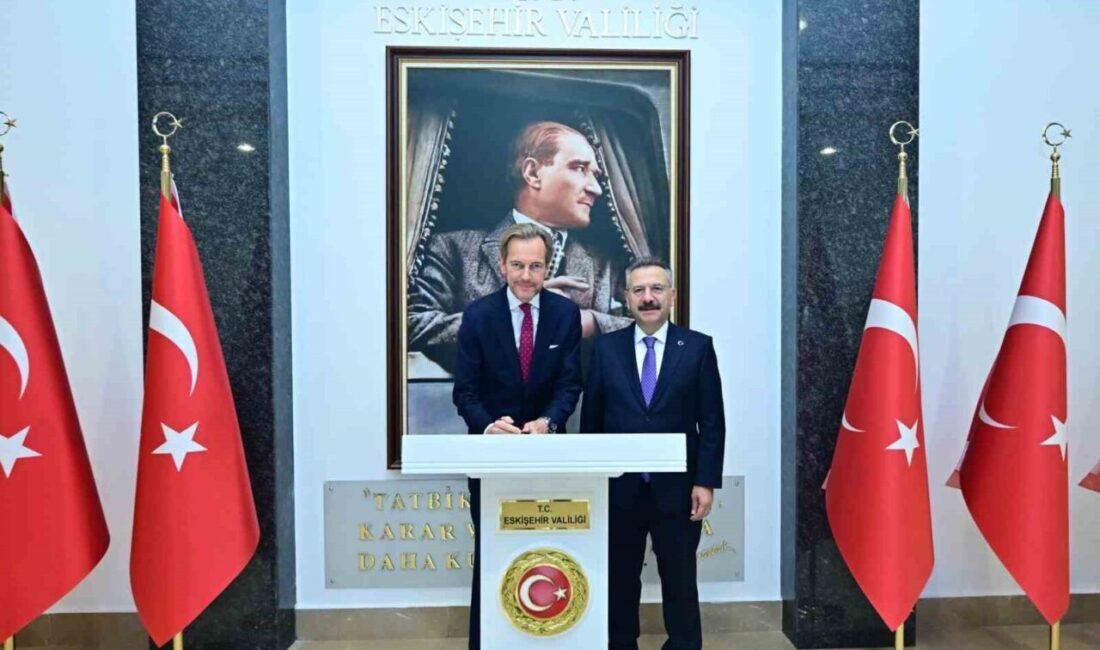 Eskişehir Valisi Hüseyin Aksoy, Belçika'nın Ankara Büyükelçisi Hendrik Van de