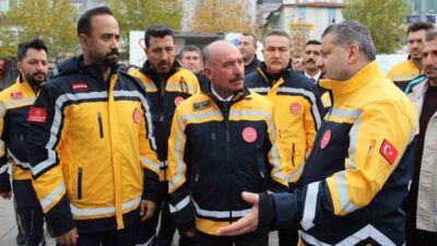 Çorum'da Acil Sağlık Hizmetleri Haftası etkinliğinde, Vali Ali Çalgan ani