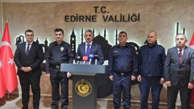 Edirne Valisi Yunus Sezer, 2025'in ilk on ayında 1,414 hapis