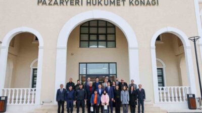 Bilecik Valisi Faik Oktay Sözer, Kaymakam Muhammet Mustafa Kara'yı ziyaret