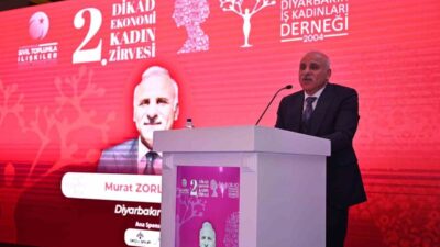 Diyarbakır'da düzenlenen "DİKAD 2. Ekonomi Kadın Zirvesi"nde Vali Murat Zorluoğlu,