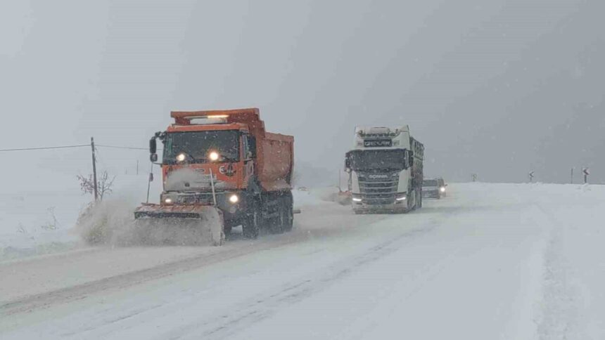 Van’da etkili kar yağışı sonucu 266 yerleşim yerinin yoluna kapandı.