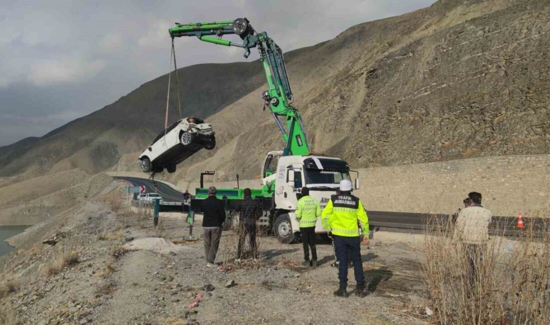 Van-Hakkari karayolu üzerinde meydana gelen kazada, kontrolden çıkan otomobil Zernek