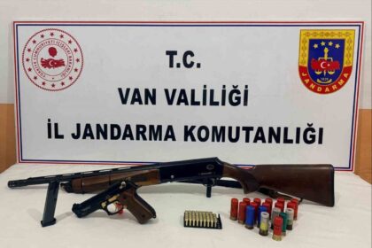 Van’da silah ele geçirildi