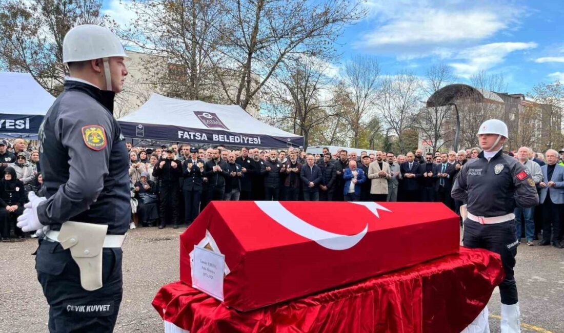 Fatsa'da trafik polisi Tuncay Ebrinç (54), kalp krizi sonucunda hayatını