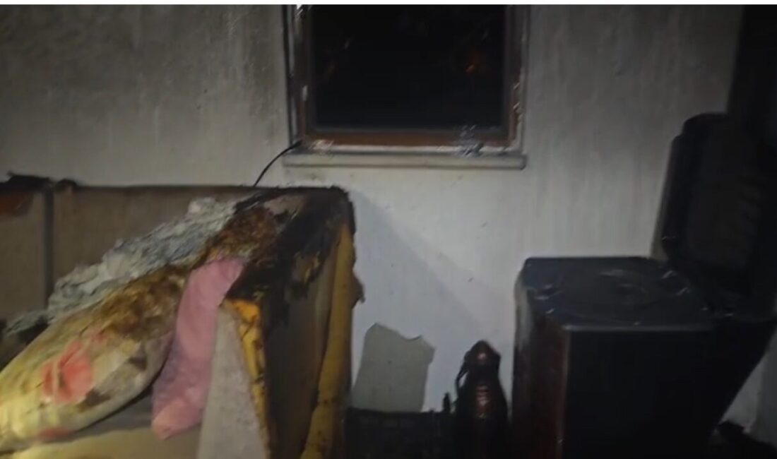 Karabük’teki Safranbolu ilçesindeki Ahmet Erorhan'a ait villanın müştemilatında çıkan yangın,