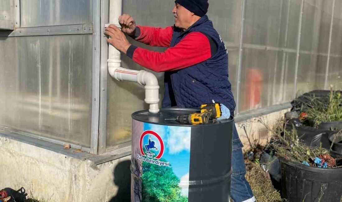 Düzce Üniversitesi ve Düzce Belediyesi, kampüste yağmur suyu hasadı uygulaması