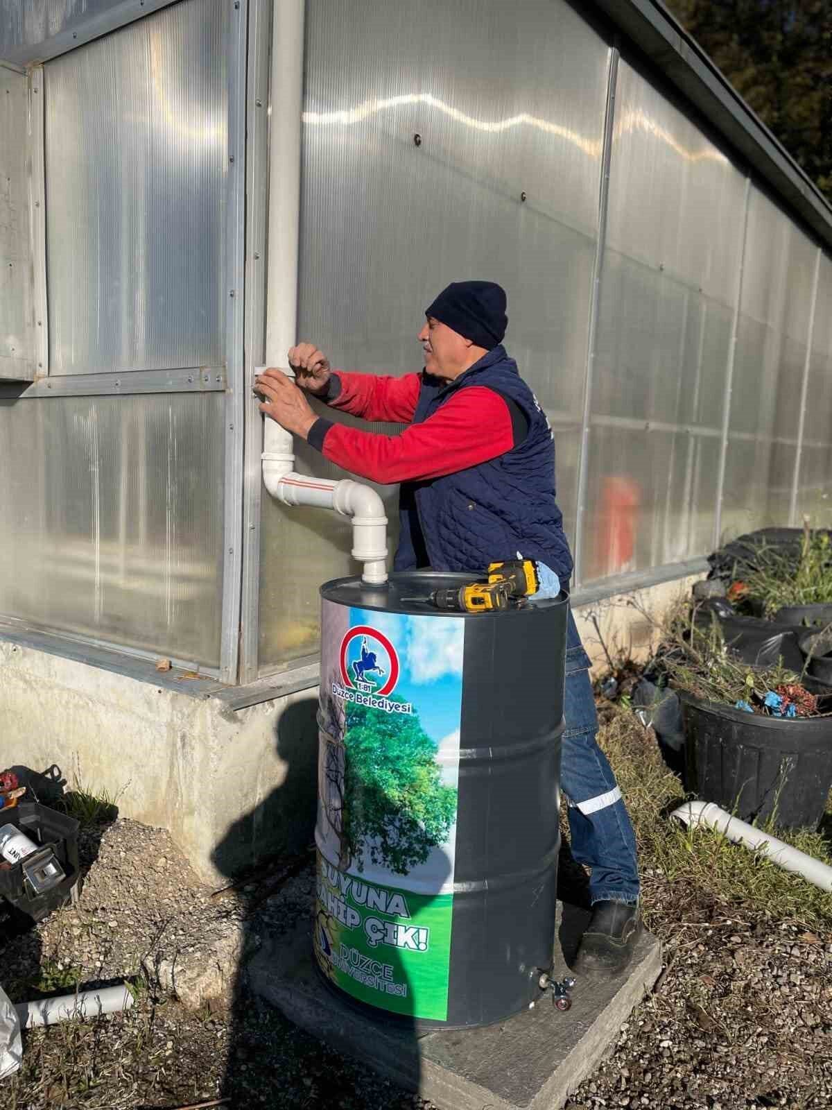 Düzce Üniversitesi ve Düzce Belediyesi, kampüste yağmur suyu hasadı uygulaması