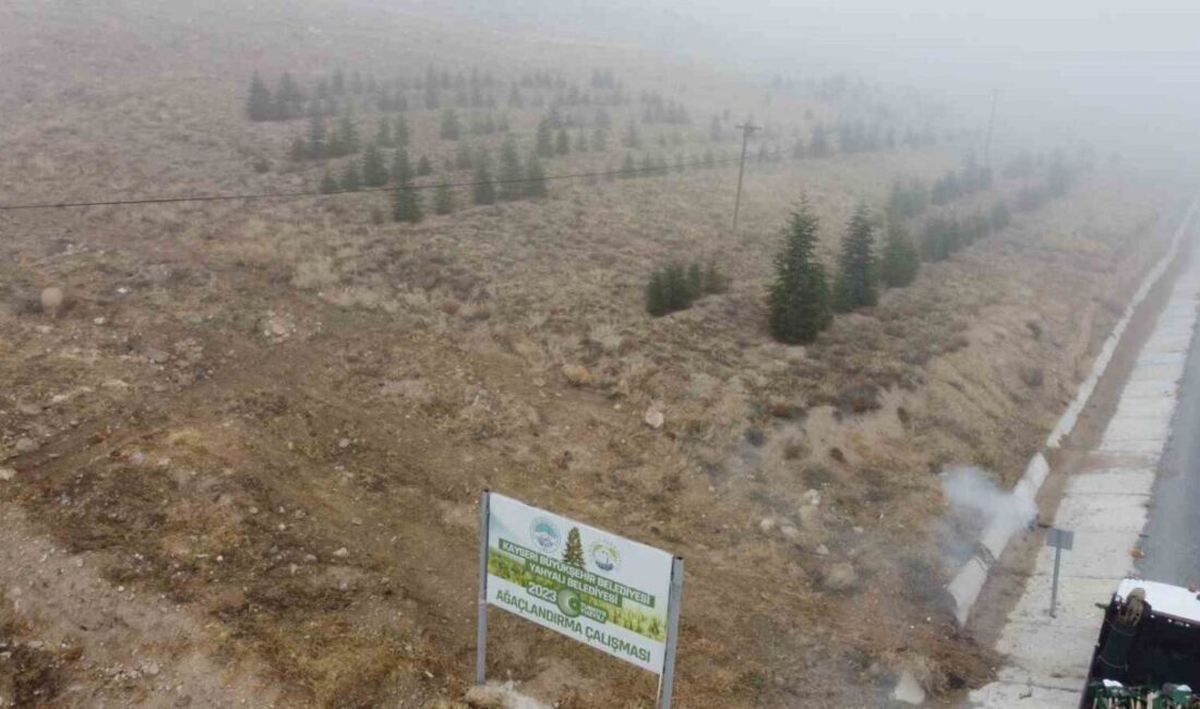 Kayseri’de Ağaçlandırma Çalışmaları Devam Ediyor: Yahyalı’da Fidanlar Toprakla Buluştu Kayseri Büyükşehir Belediyesi, Yahyalı'daki Ağcaşar Barajı bölgesinde fidan dikim etkinliği