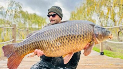 Kütahya Sportif Olta Balıkçıları Derneği Başkan Yardımcısı Ziya Kara, arkadaşı