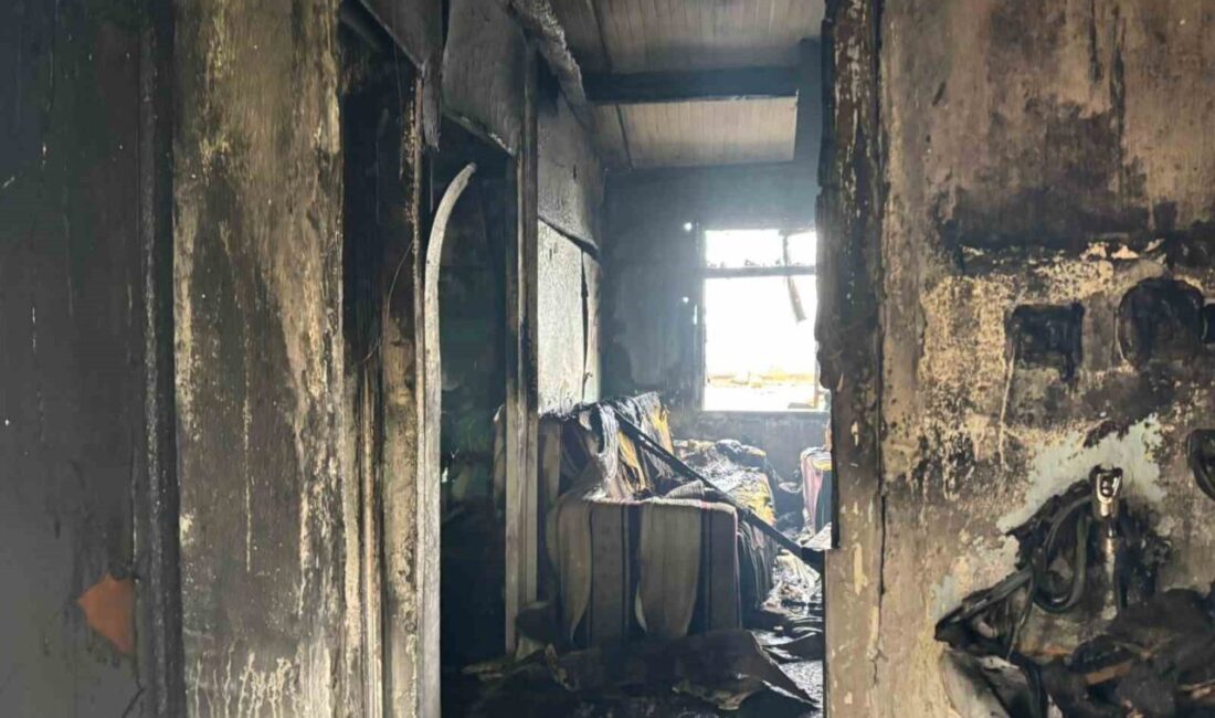 Kocaeli'nin Dilovası ilçesinde prefabrik bir evde çıkan yangında 63 yaşındaki