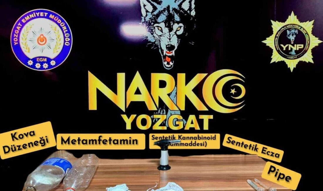 Yozgat'ta gerçekleştirilen narkotik baskınında, Yerköy'de bir evde yapılan aramada 55,46