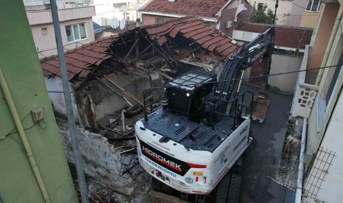 Yıldırım Belediyesi, kent estetiği ve güvenliği açısından tehlike arz eden