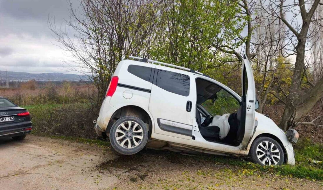 Bursa’nın İnegöl ilçesinde Kenan U.'nun kullandığı hafif ticari araç kontrolden