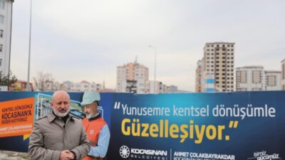 Kocasinan Belediye Başkanı Ahmet Çolakbayrakdar, Yunusemre Mahallesi'nde kentsel dönüşümün tamamlandığını