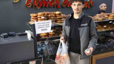Sivas'taki bir ekmek fırını, bozuk para sorununu aşmak için 100