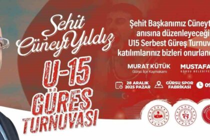 Şehit Cüneyt Yıldız U-15 Güreş Turnuvası’nda Gürsu’da Yüzlerce Sporcu Bir Araya Geliyor