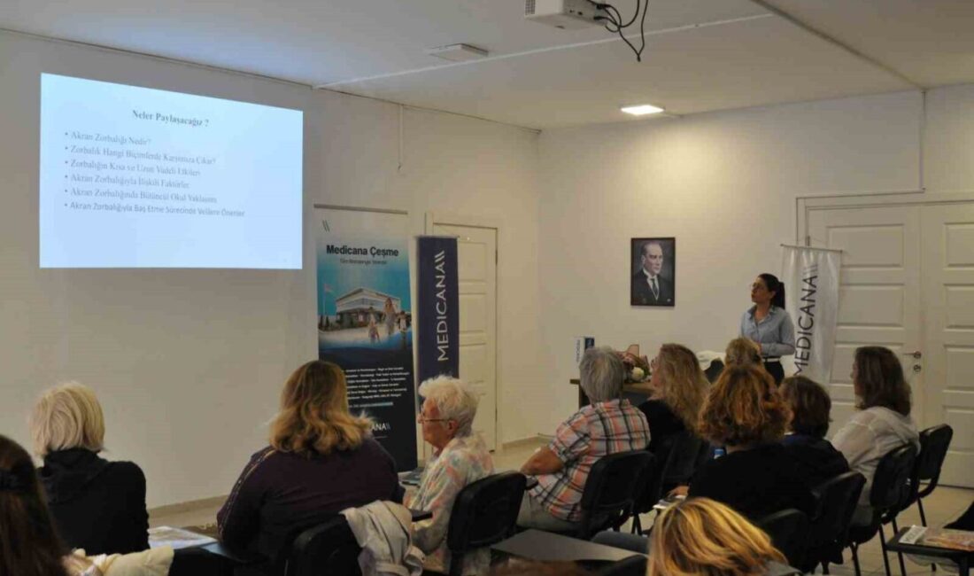 Çeşme’de Akran Zorbalığına Karşı Seminer Düzenlendi: Ebeveynlere Önemli Bilgiler Verildi Çeşme Kent Konseyi Kadın Meclisi ve Medicana Çeşme Tıp Merkezi,