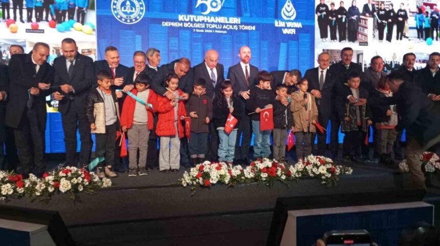 Malatya’da, Milli Eğitim Bakanı Tekin’in katılımıyla deprem bölgesi için 50. Yıl Kütüphaneleri açıldı. Malatya’da, Milli Eğitim Bakanı Tekin’in katılımıyla deprem bölgesi için 50. Yıl Kütüphaneleri açıldı.