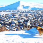 Afşin’de kar yağışının ardından etkileyici manzaralar oluştu.