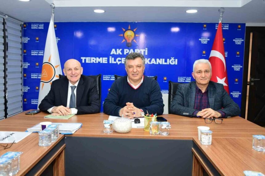 AK Parti Terme İlçe Yönetim Kurulu Toplantısı, Başkan Şenol Kul ve İlçe Başkanı İsa Baş’ın katılımıyla yapıldı. AK Parti Terme İlçe Yönetim Kurulu Toplantısı, Başkan Şenol Kul ve İlçe Başkanı İsa Baş’ın katılımıyla yapıldı.