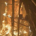 Aksaray’daki çorap fabrikasında çıkan yangın, çalışanlarda paniğe yol açtı.