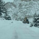 Artvin’de kar yağışı sebebiyle 43 köy yolunda ulaşım çalışmaları devam ediyor.