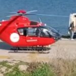 Avşa Adası’nda rahatsızlanan vatandaş, deniz ambulansının kullanılamaması nedeniyle helikopterle hastaneye sevk edildi.