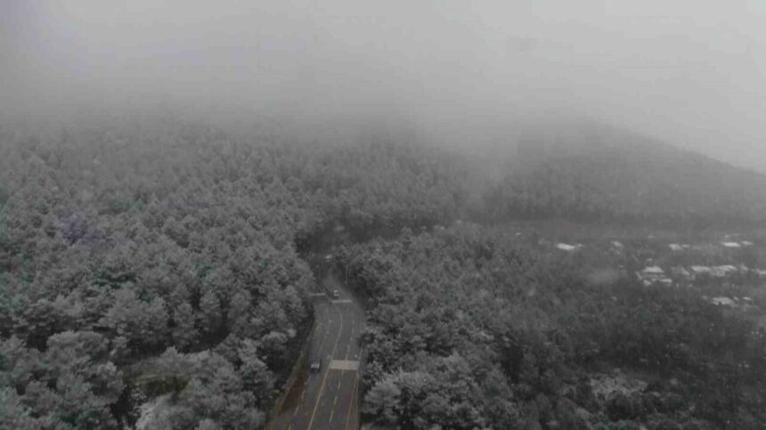 İstanbul’da sabah saatlerinde başlayan kar yağışı, Aydos’ta etkisini sürdürüyor. İstanbul’da sabah saatlerinde başlayan kar yağışı, Aydos’ta etkisini sürdürüyor.