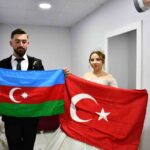 Vezirköprü’de Mehmet Yıldız ile Azerbaycanlı Sevinç Çalış dünya evine girdi.